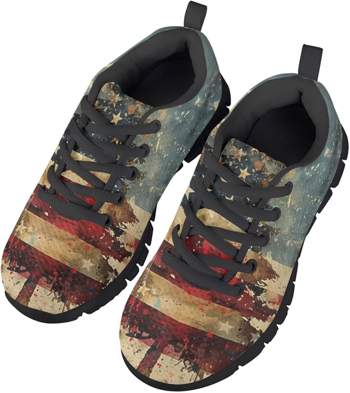 Funnydude Funny Print Girls Tennis Shoes Casual Walking Shoes Lightweight Breathable Sneakers