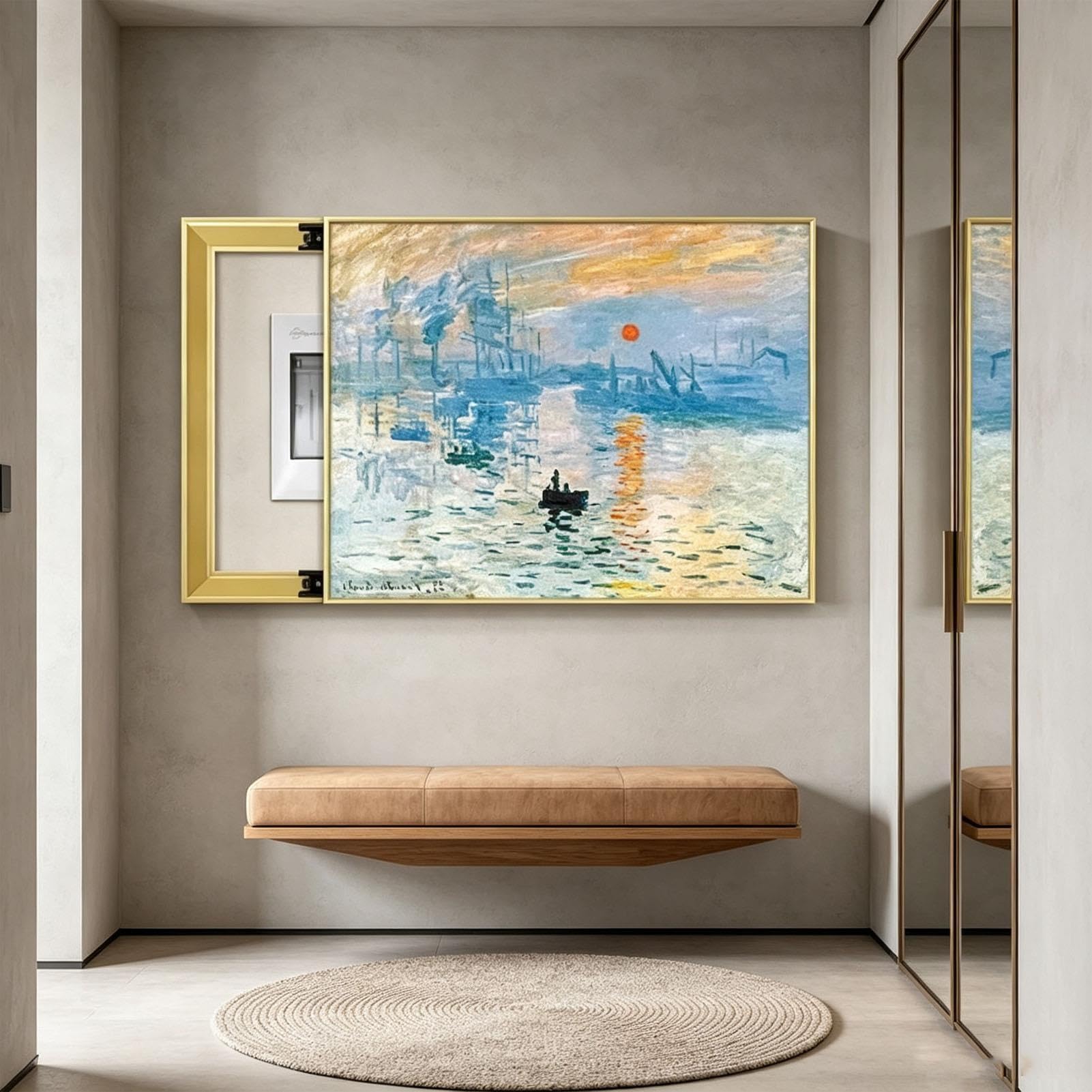 Cubierta de Medidor Eléctrico Interior, Imagen Colgante Creativa