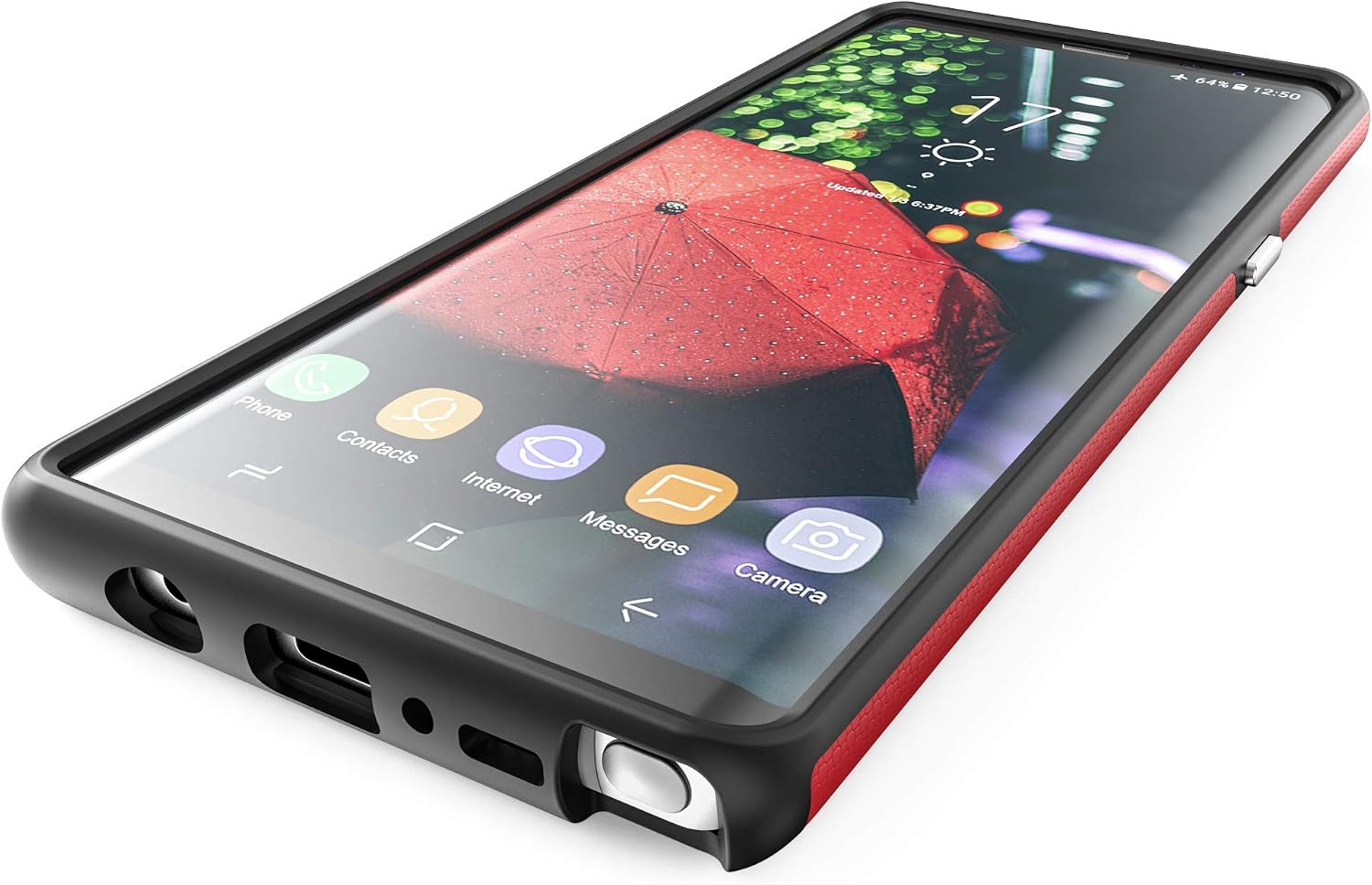 Crave Note 8 Case, Dual Guard Protection Series Case for Samsung Galaxy Note 8 - Red