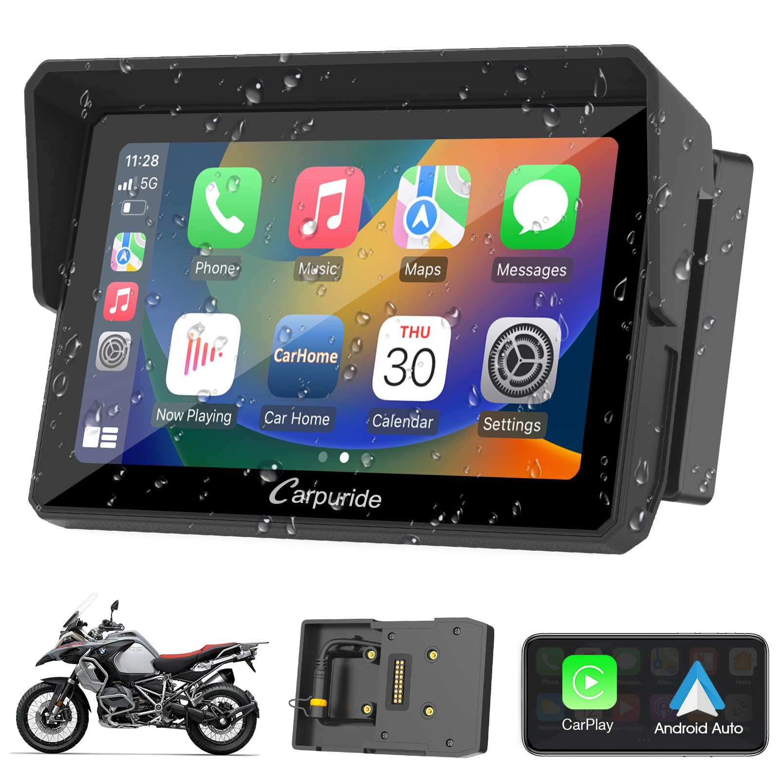 アクセサリー BMW Motorcycle Carplay Motorcycle CarPlay Screen Carpuride W502B for BMW R1200GS