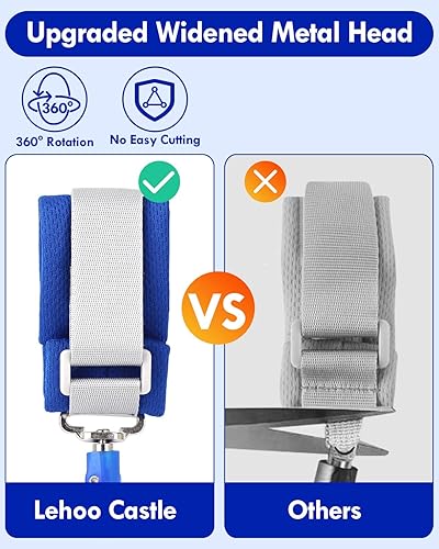 Miniatura 4 de Lehoo Castle Correa para niños, correa de muñeca antipérdida de 4.9 pies para niños pequeños con bloqueo de llave, correa reflectante para niños,