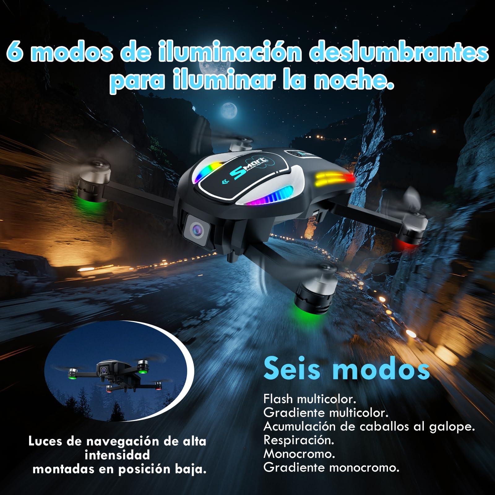 Dron con cámara 1080P – mini dron plegable