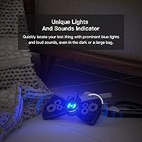 Vista 3 de Coredy Rastreador Bluetooth, funciona con Apple Find My (solo iOS), buscador de llaves y localizador de artículos con indicador de luz electrónica