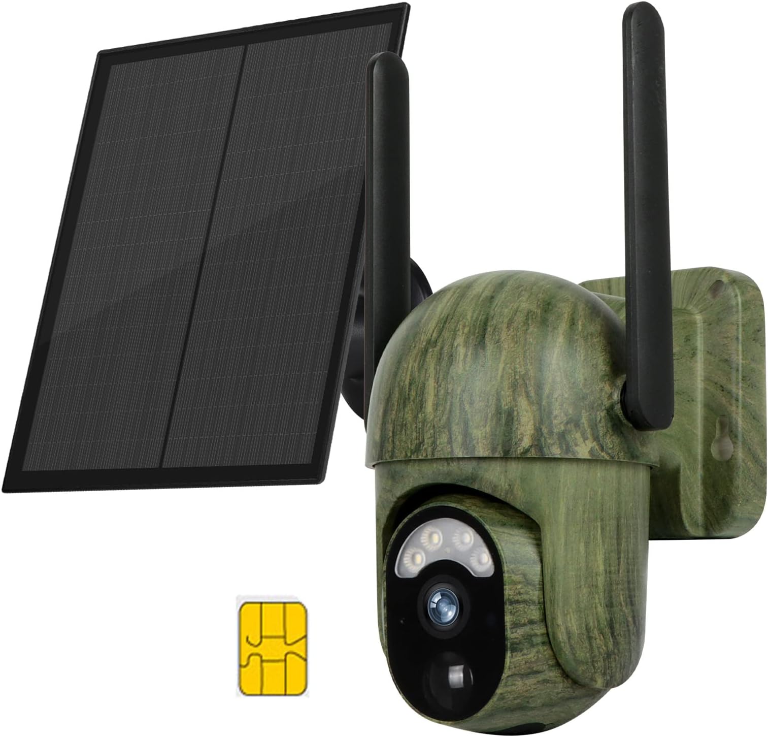 4G LTE Cellular Trail Camera with Night Vision Motion Activated Waterproof, Wildlife Deer Camera, 2K 360°View Live Video Game Camera Built-in SIM Card, Motion Activated, IP66