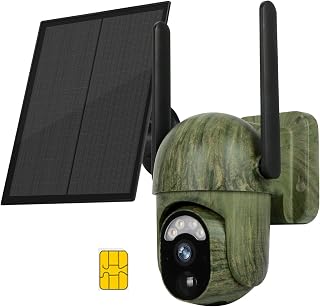 4G LTE Cellular Trail Game Camera with SIM Card 360° View, Live 2K Video, IR Infrared, Motion Activated, IP66, Perfect for Hunting & Wildlife Surveillance - LSVISION