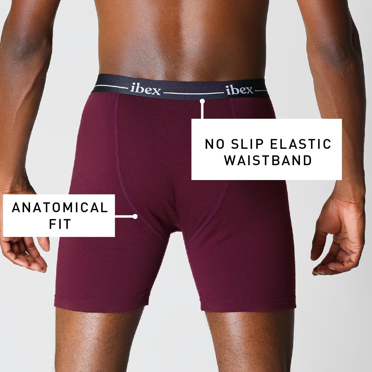 IBEX Men’s Merino Wool Boxer Briefs | Moisture-Wicking, Breathable, Odor-Resistant Underwear for Daily Comfort & Travel - Image 5