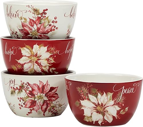 Miniatura 4 de Certified International Winters Joy - Juego de vajilla de 16 piezas, servicio para 4, multicolor