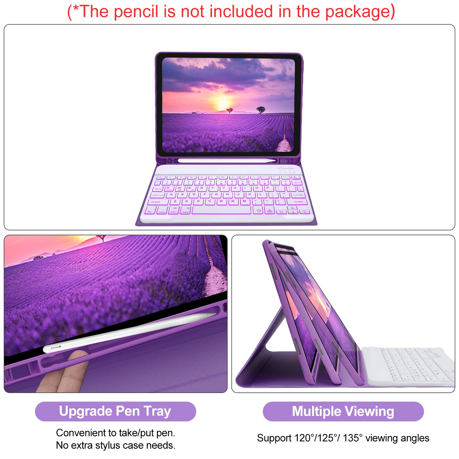 Amazon | YEHOBU iPad Air 第5世代 10.9インチ ケース キーボード付き