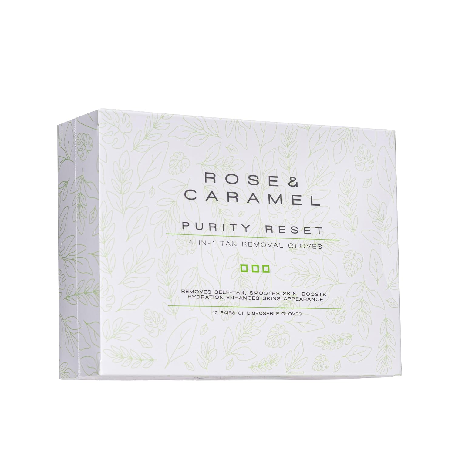 Rose & Caramel Purity Reset 4-in-1 Self Tan Removing Gloves (Pack Of 10)