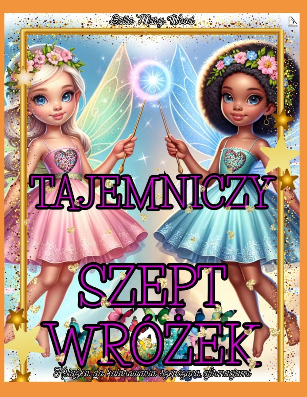 Tajemniczy Szept Wróżek Książka do kolorowania szepcząca afirmacjami: afirmacje dla dzieci