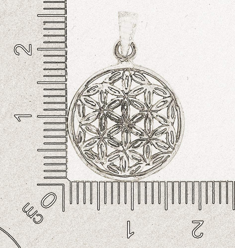 AFP Fleur de Vie Pendentif Argent 925