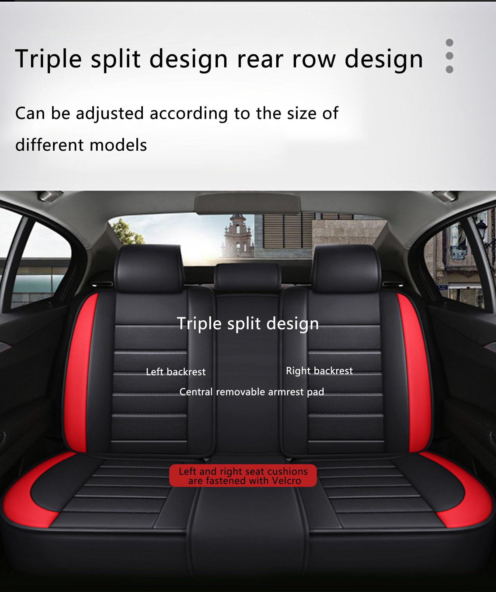 Carseat Sitzschutz, Autositzbezüge Full Set, Auto Seat Covers Vordersitze und Rücken, wasserdichte Autositzabdeckung, Auto Kissen Fit für die meisten Autos,Blau