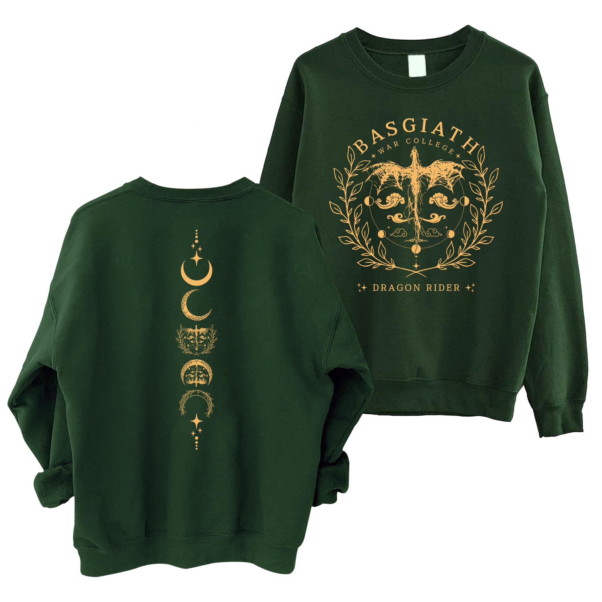 Basgiath War College Sweatshirt - Fourth Wing Book Dragon Rider Rebecca 2 Sided Sweatshirt