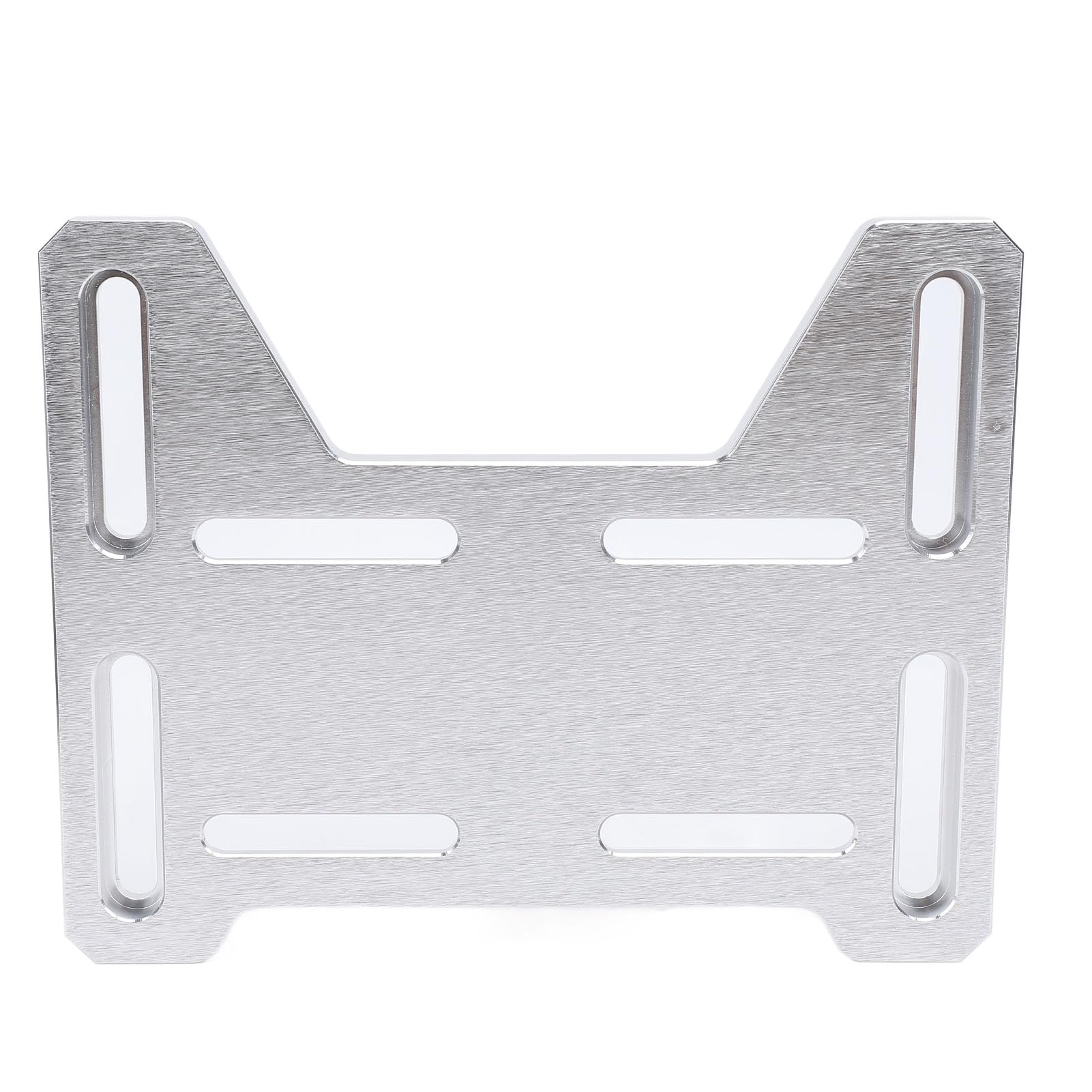 Plaque de support de moteur réglable en aluminium argenté pour mini vélo et go kart