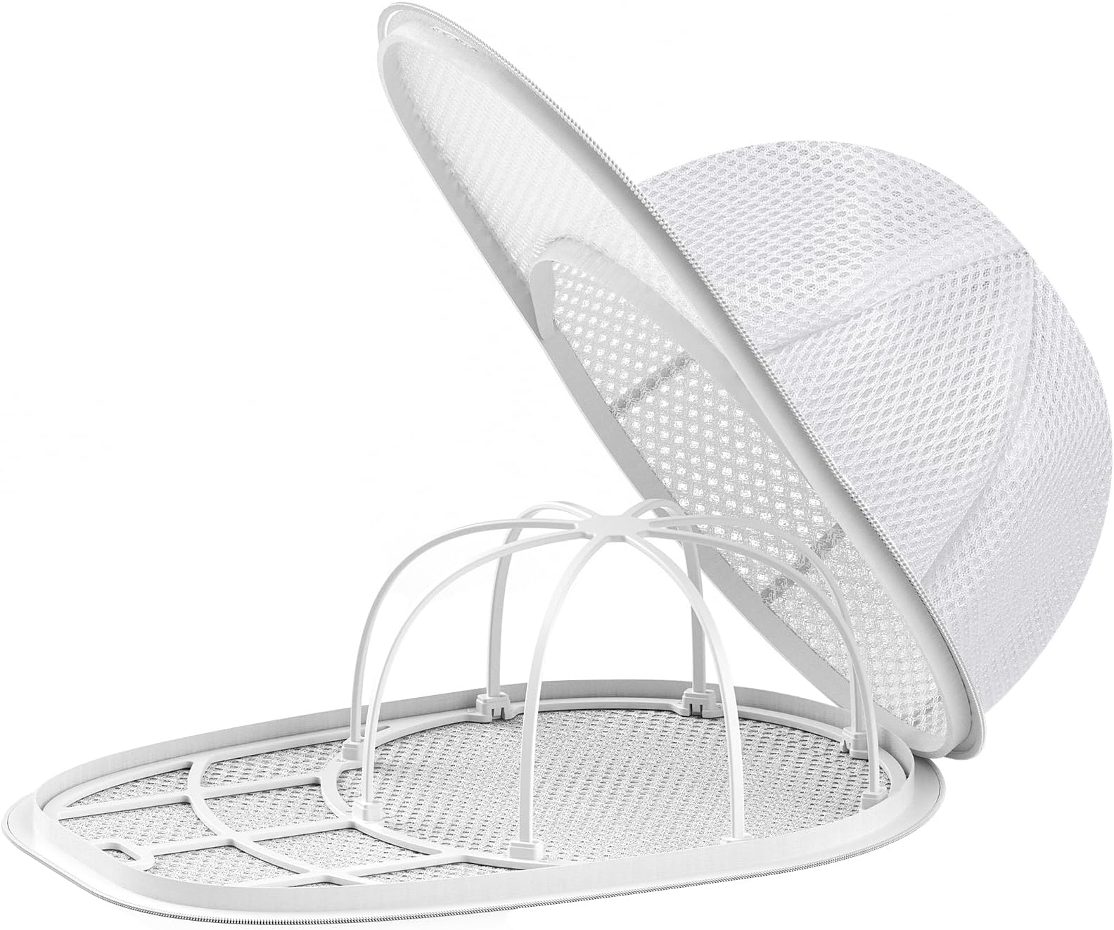 Hat Washer Cage Hat Cleaner for Baseball Caps Fit for Adults and Kids Hats, White