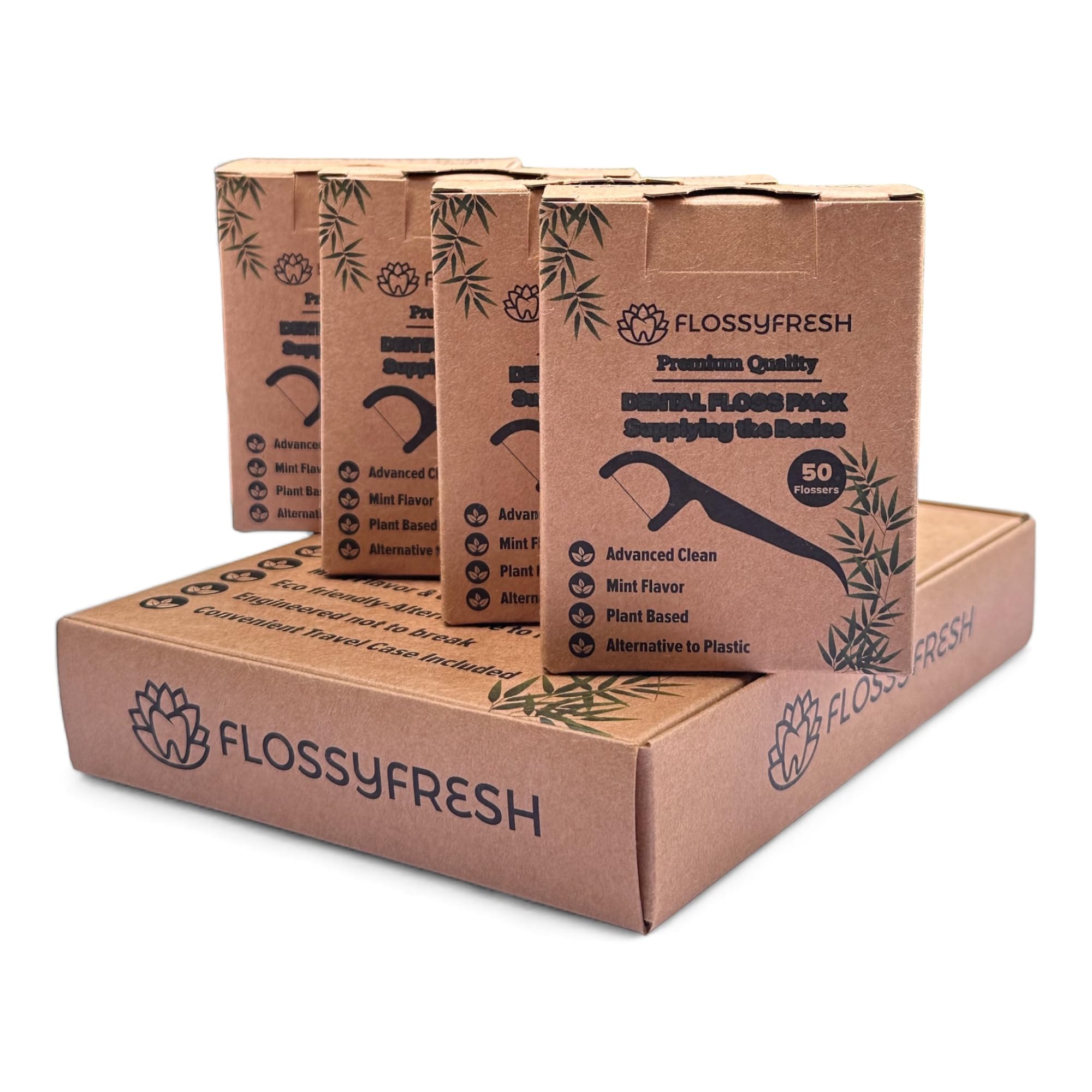 FlossyFresh Biodegradable Dental Floss Picks | Plant based floss picks for Oral care | Thin Thread Tooth Flossers for Adults & Kids | Eco Friendly Toothpick Soft on Gum & Teeth | Dentist Recommended (Small box, Mint) (B0DC684VZ7) Amazon Price History, Amazon Price Tracker