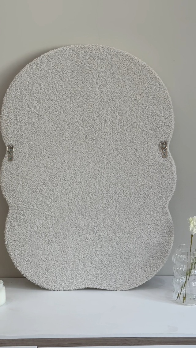 Miroir Mural Irrégulier 85x52cm Asymétrique - Décoratif Salon Chambre Salle De Bain