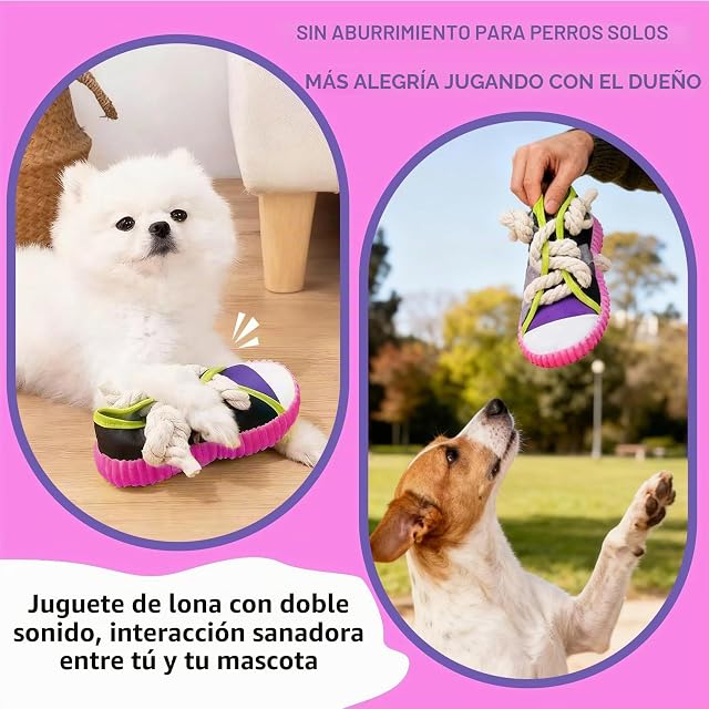 Foto 4 de 7 de MinXin Juguete para Perro, 18cm Juguete Perro Interactivo, Juguetes con Sonido