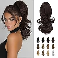 Vista 53 de Sofeiyan - Extensión de cola de caballo de 13.0 pulgadas, rizada y larga, con pinza, extensiones de pelo sintético de aspecto natural para mujer