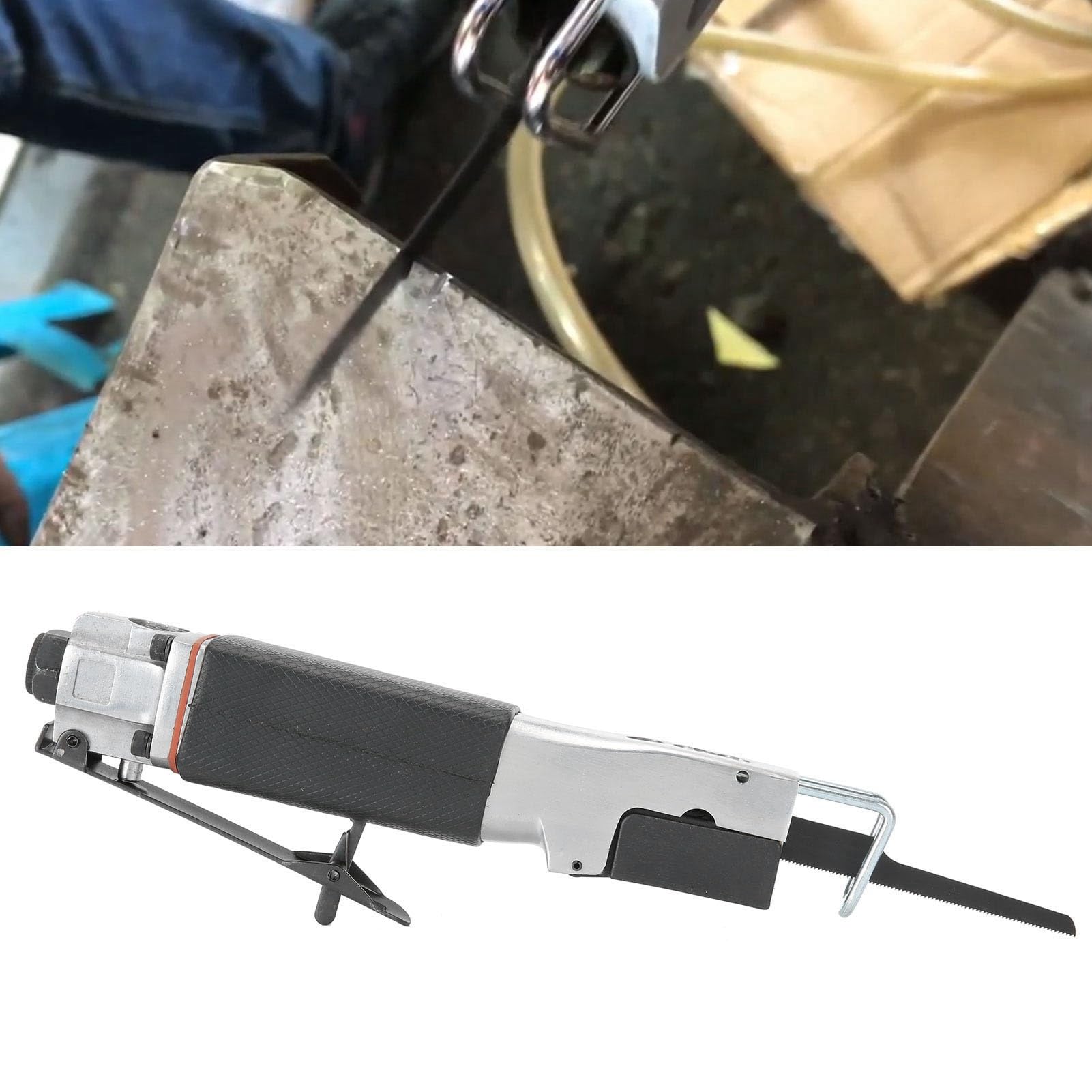 Sierra Reciprocante Neumática Portátil para Aluminio, Plástico, Fibra de Vidrio, Placas de Metal, Herramienta Manual para Mejoras del Hogar