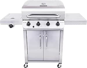 Char-Broil 463375919 Performance Stainless Steel 4-Burner Cabinet Style Liquid Propane Gas Grill