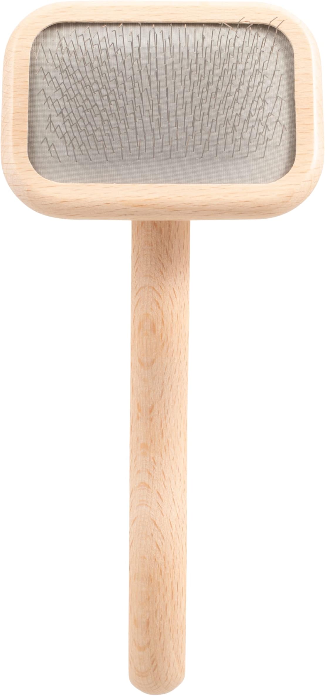 Dog Brush, Mark I Extra Small Slicker Brush, Groom Like a Professional, Stainless Steel Pins, Lightweight Beech Wood Body, Ground and Polished Tips
