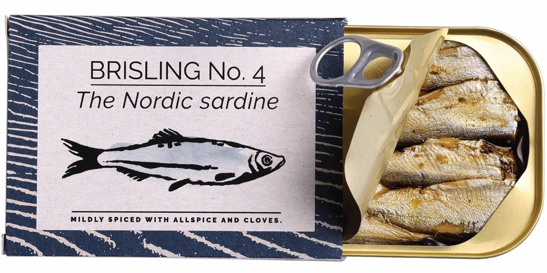 Amazon.com : Fangst Brisling No. 4 | Tinned Nordic Sardine with