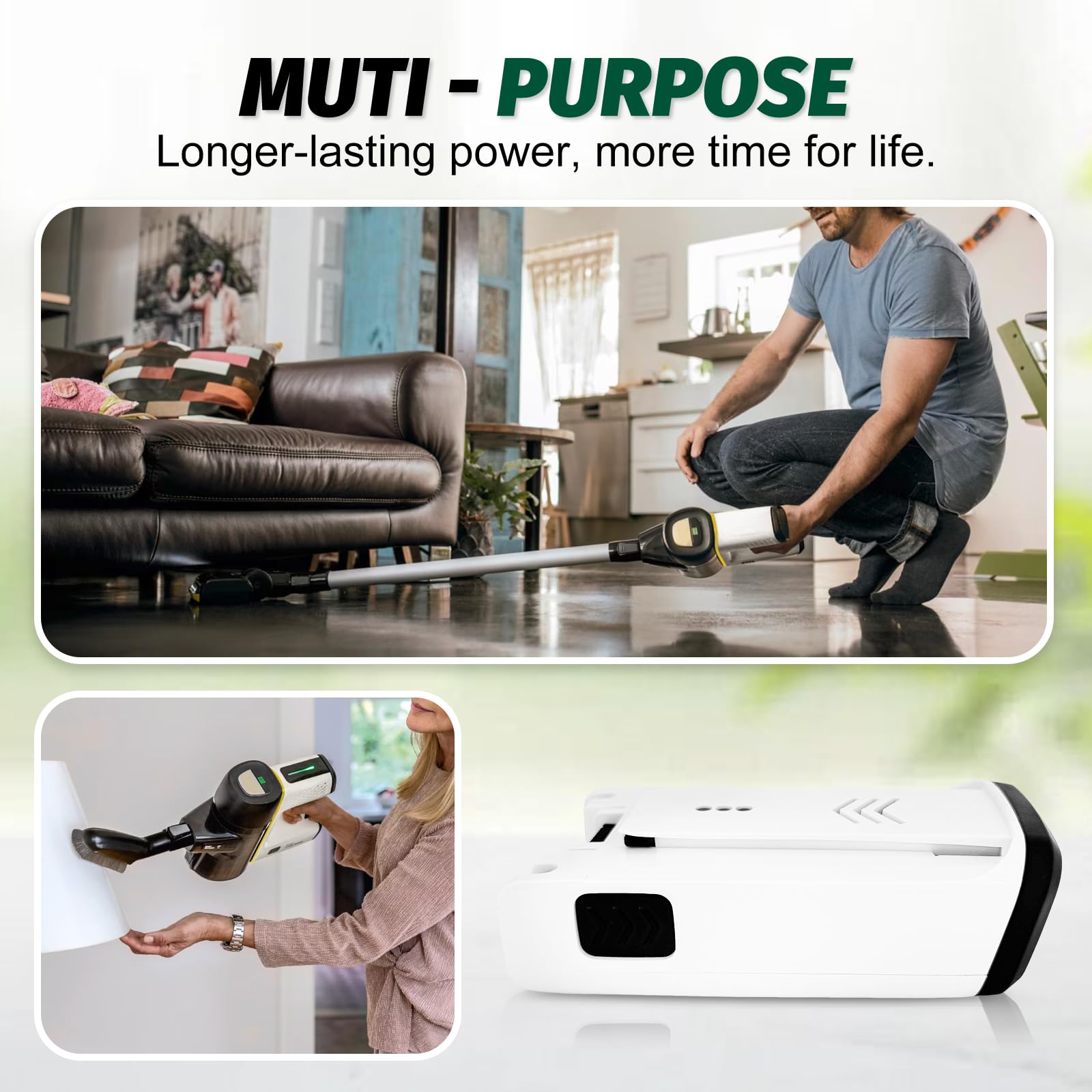 Batteria compatibile con Kärcher VC 6, VC 7 Cordless Aspirapolvere ourFamily, yourMax. Sostituisce il numero d'ordine Kärcher: 2.863-361.0/28633610