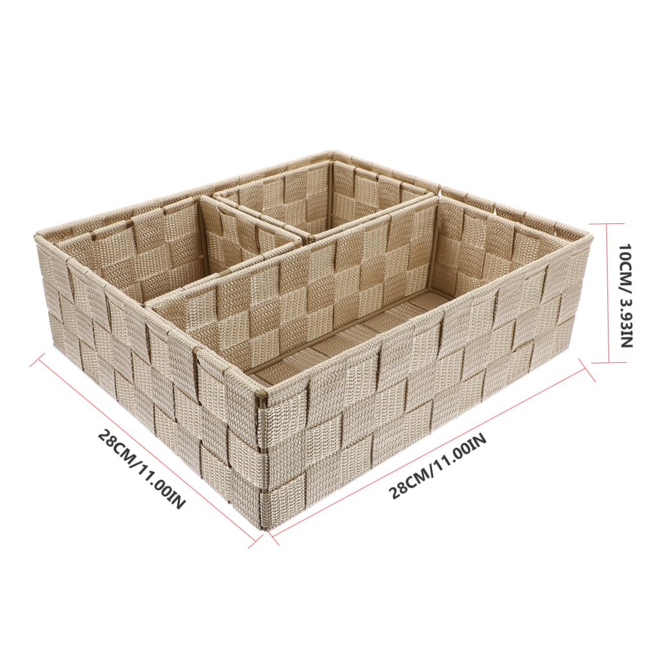Desktop Organizer 4 Stück aus Nylon und Eisen Aufbewahrungsbox