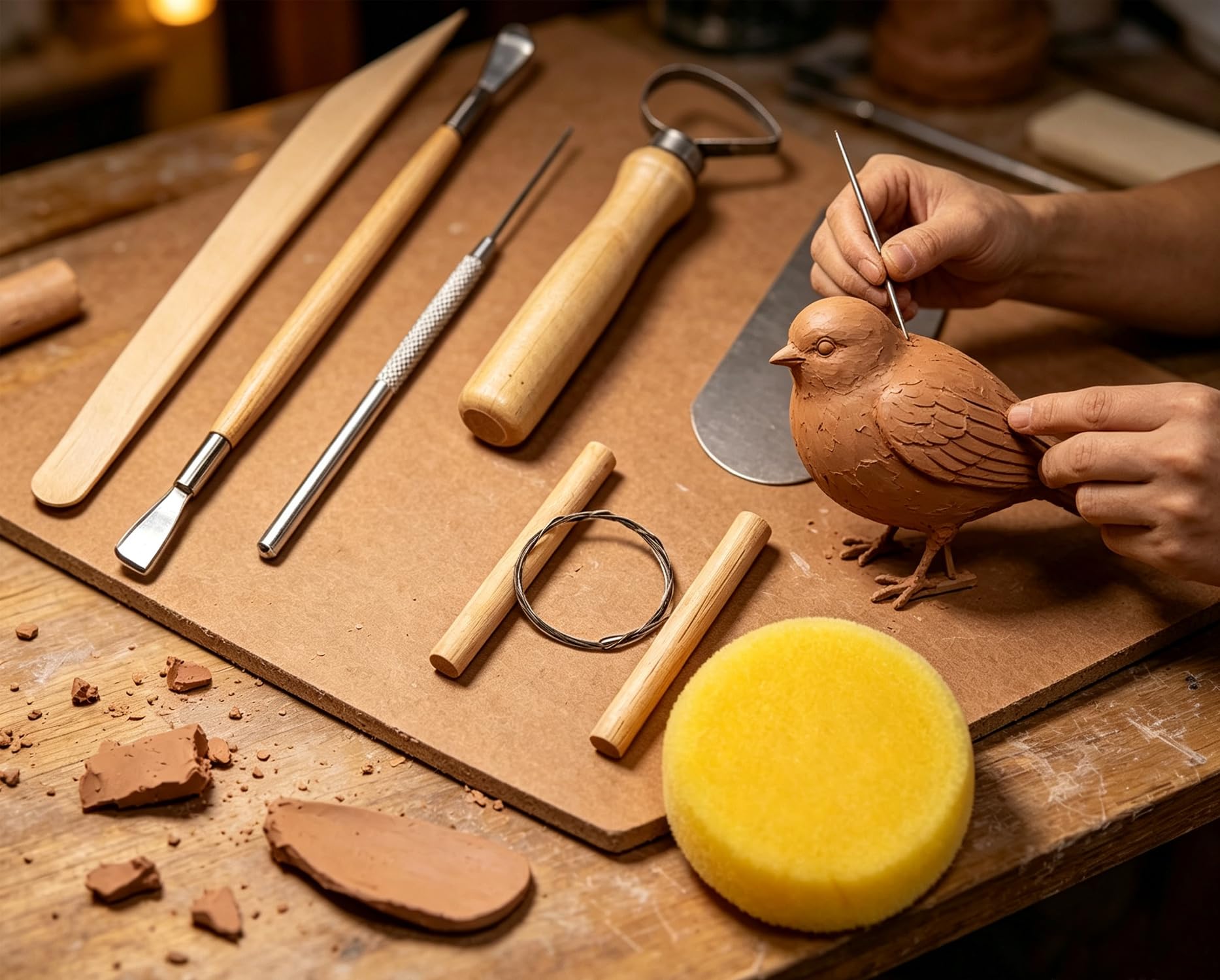 Pottery Sculpting Tools - 8 Piece Set -5