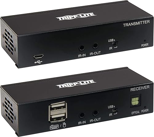 Miniatura 2 de Tripp Lite Kit extensor DisplayPort sobre Cat6 Soporte KVM USB 4K PoC TAA (B127-1A1-BDBD)