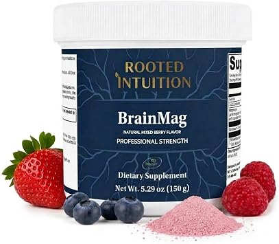 BrainMag Magnesium L-Threonate Powder w/Magtein & L-Theanine | 5.29oz