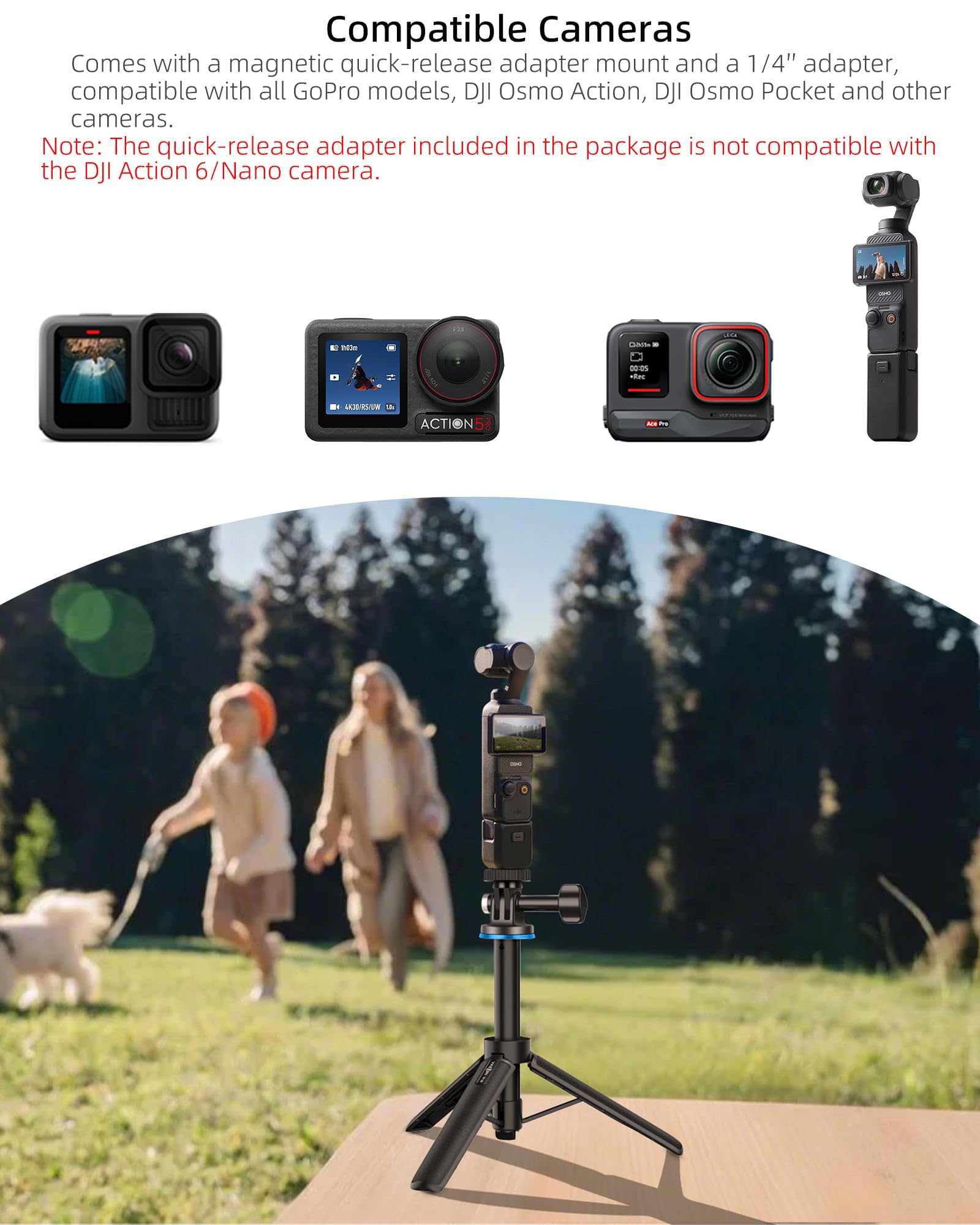 Amazon | DJI Osmo Action 5 Pro/4用 三脚/自撮り棒/一脚兼用 DJI Osmo