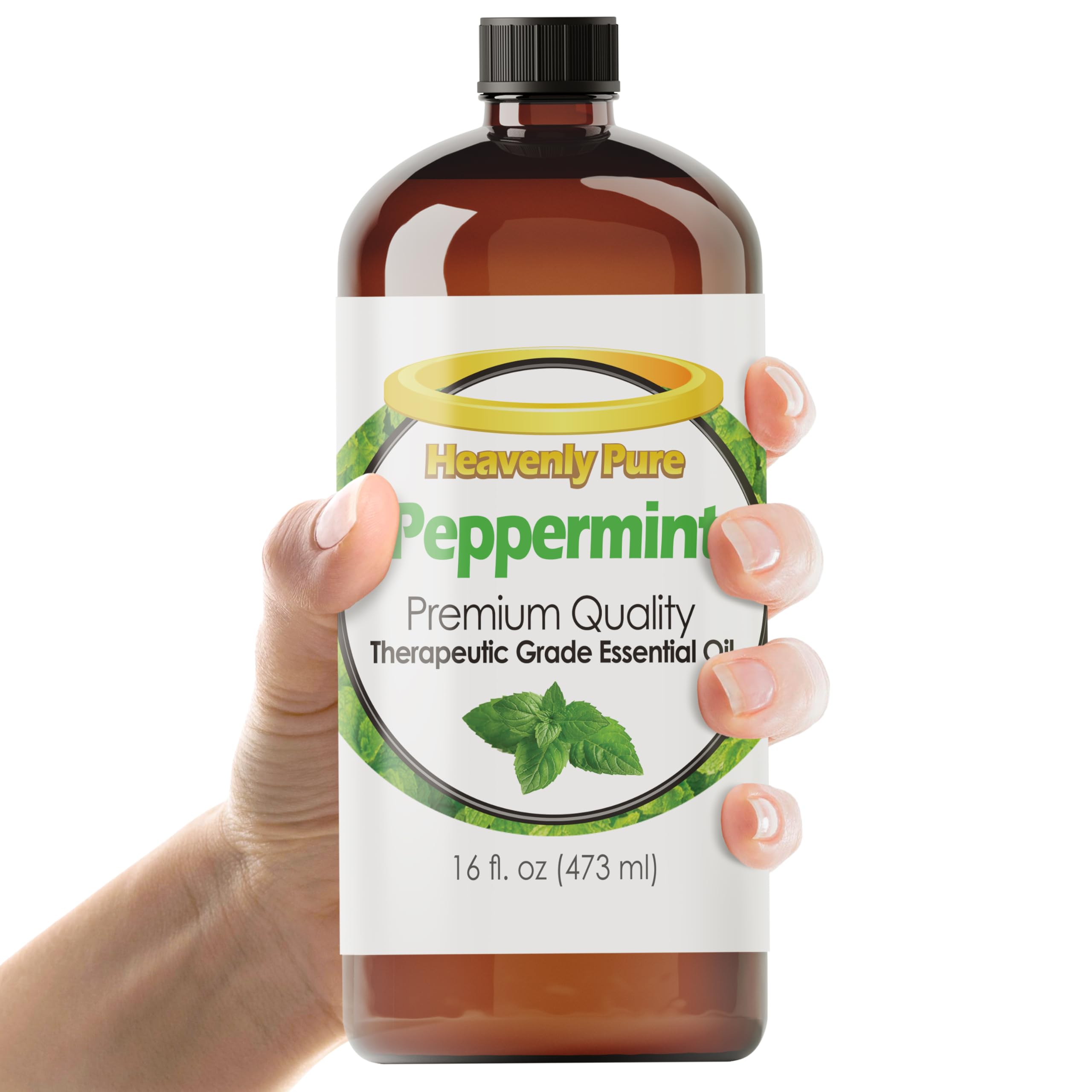 Heavenly Pure Peppermint Essential Oil 16 oz