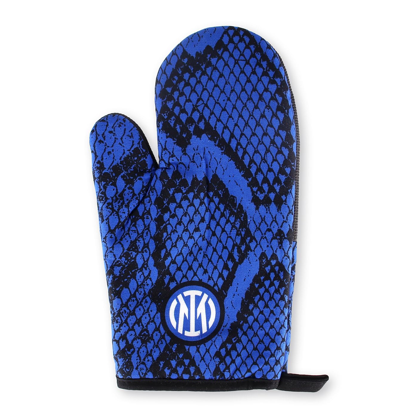 Inter Juego de Cocina Textil, Guante de Horno, agarradera, Producto Oficial, Juego Aficionados Nerazzurri