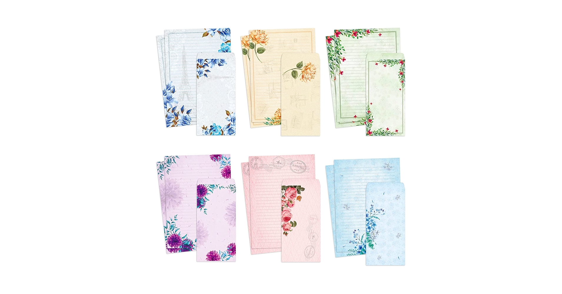 flower 　英語　Essay Writing 等セット Amazon.com : Paper Master Stationary Paper and Envelopes Set
