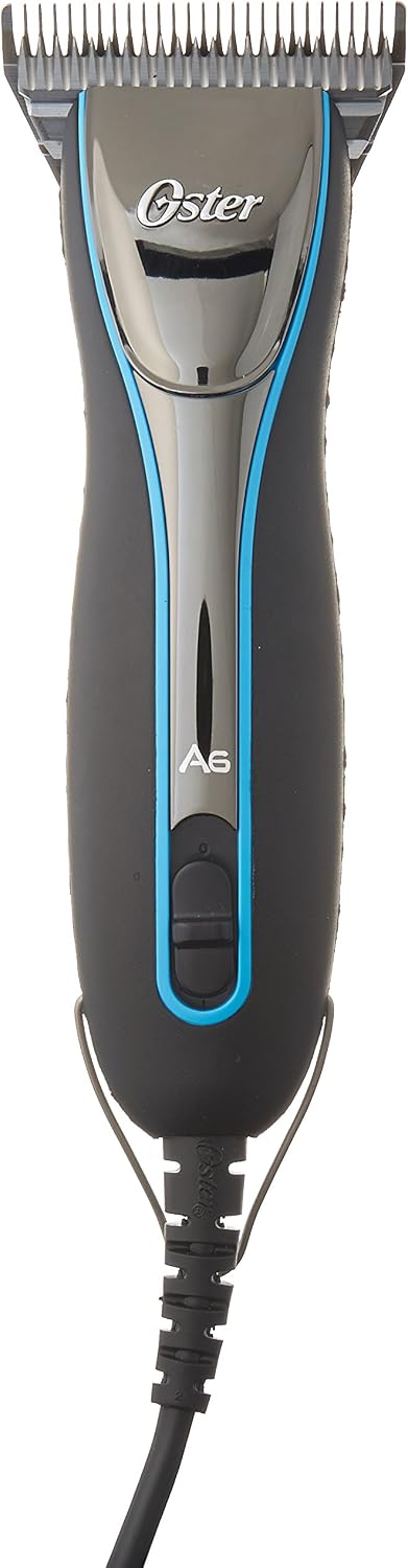 Oster A6 Cool Comfort Heavy Duty Pet Grooming Clippers with Detachable CryogenX #10 Blade, 3 Speed (0-34264-45709-6)