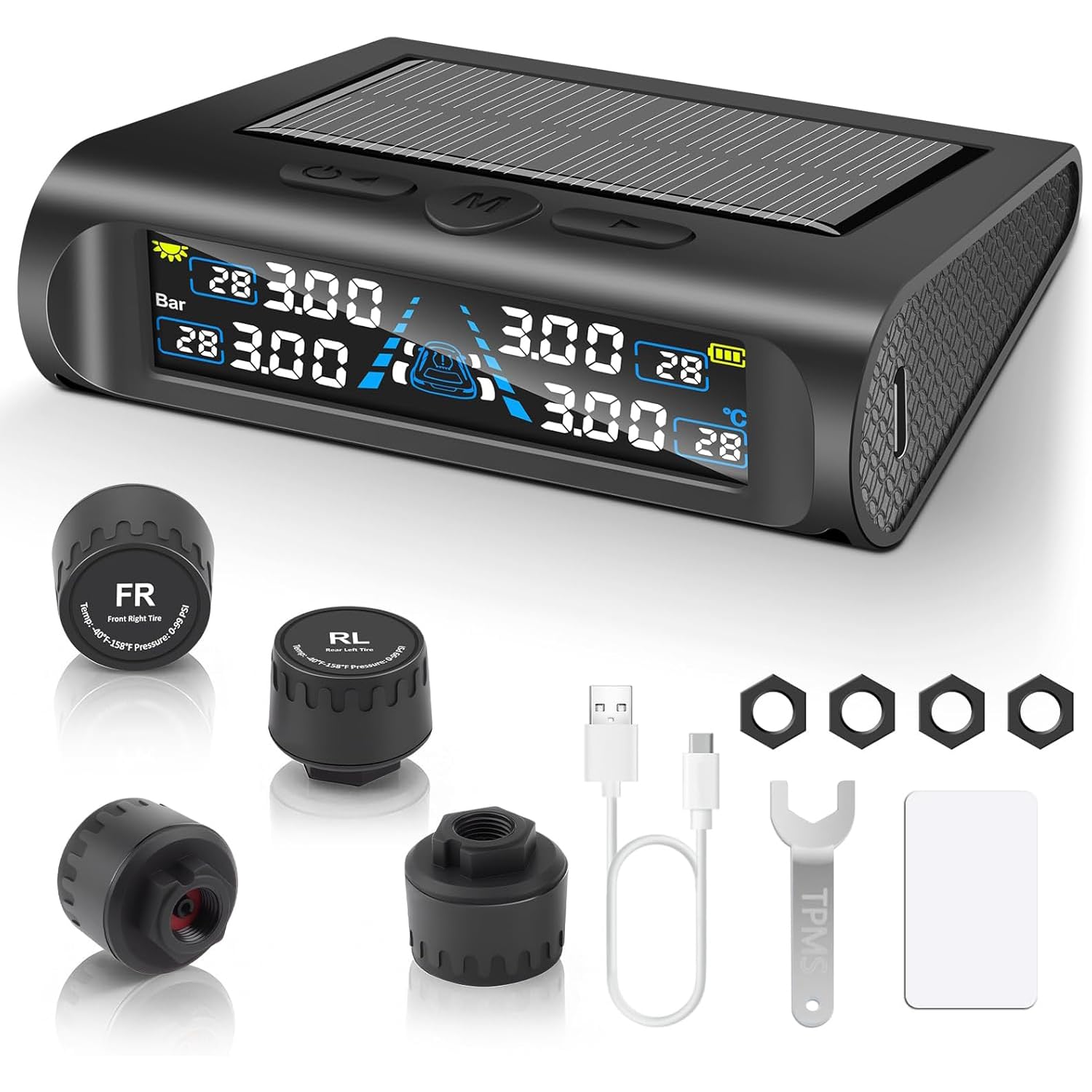TPMS タイヤ空気圧センサー スポーツモデル Amazon.co.jp: Stynxro TPMS タイヤ空気圧センサー 車 太陽光/USB充電