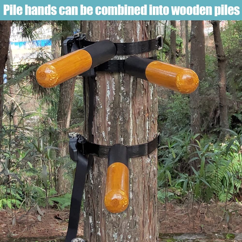 DYK&NX Wing Chun Wooden Dummy, Manichino Allenamento Pugilato Arti Marziali Kung Fu con Braccioli Molla, Piedini, Imbottitura per Alberi O Oggetti Duri