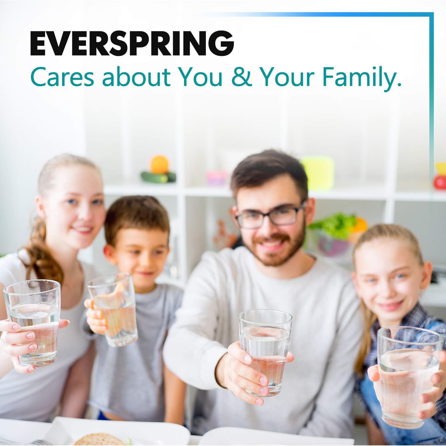 EVERSPRING Filtro de Agua para refrigerador Reemplazo para Samsung DA29-00003F, DA29-00003G, Aqua Pure Plus Hafin, DA29-00003B, DA29-00003A, DA97-06317A,RFC1100A Paquete de 2 (con factura)