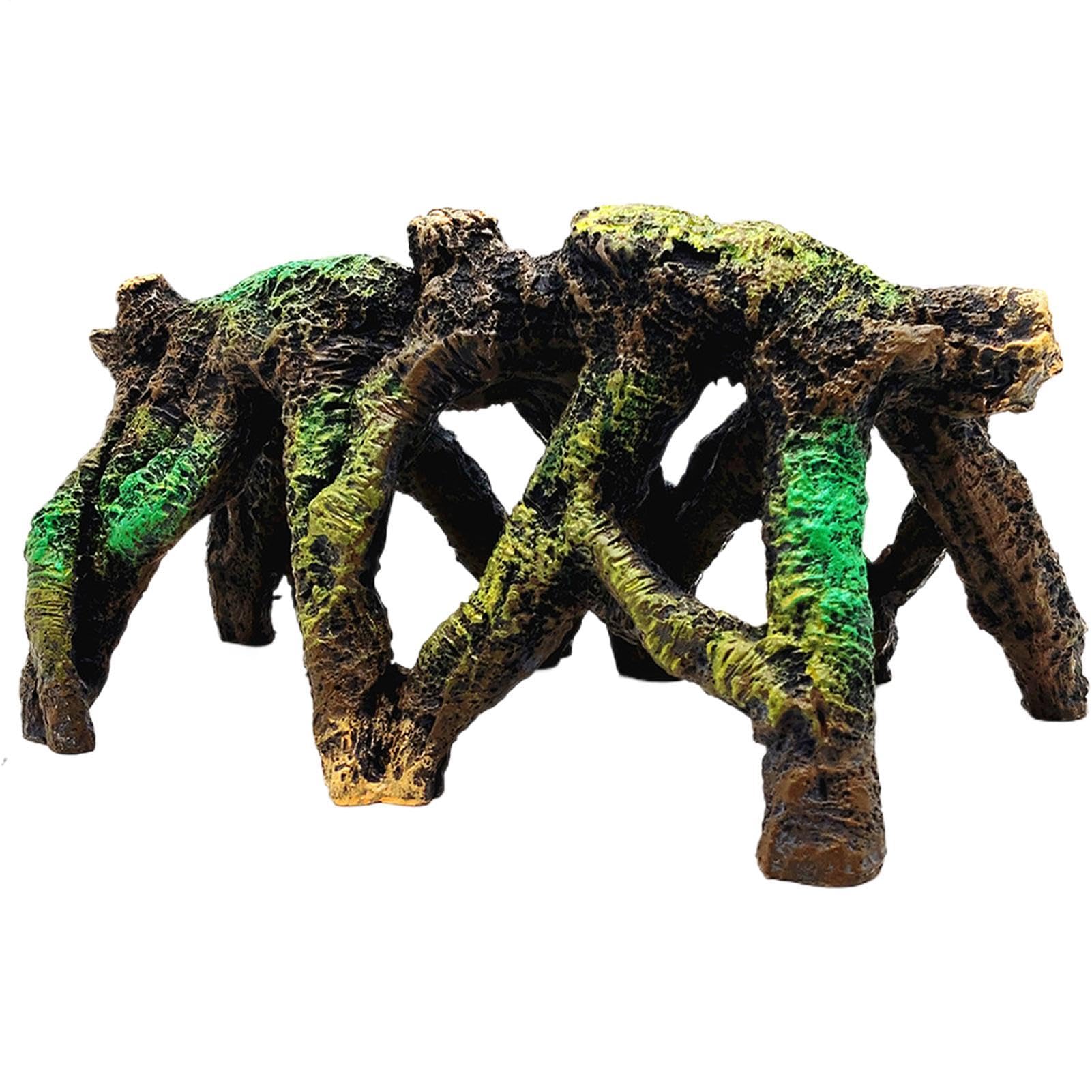 Generico Grotta per Pesce Betta Grotta Rettili a Forma di Radice Albero | Ornamento Artificiale per Acquario Per Allevatori, Appassionati, Principianti, Negozi di Pesca, Negozio, Casa, Ufficio,