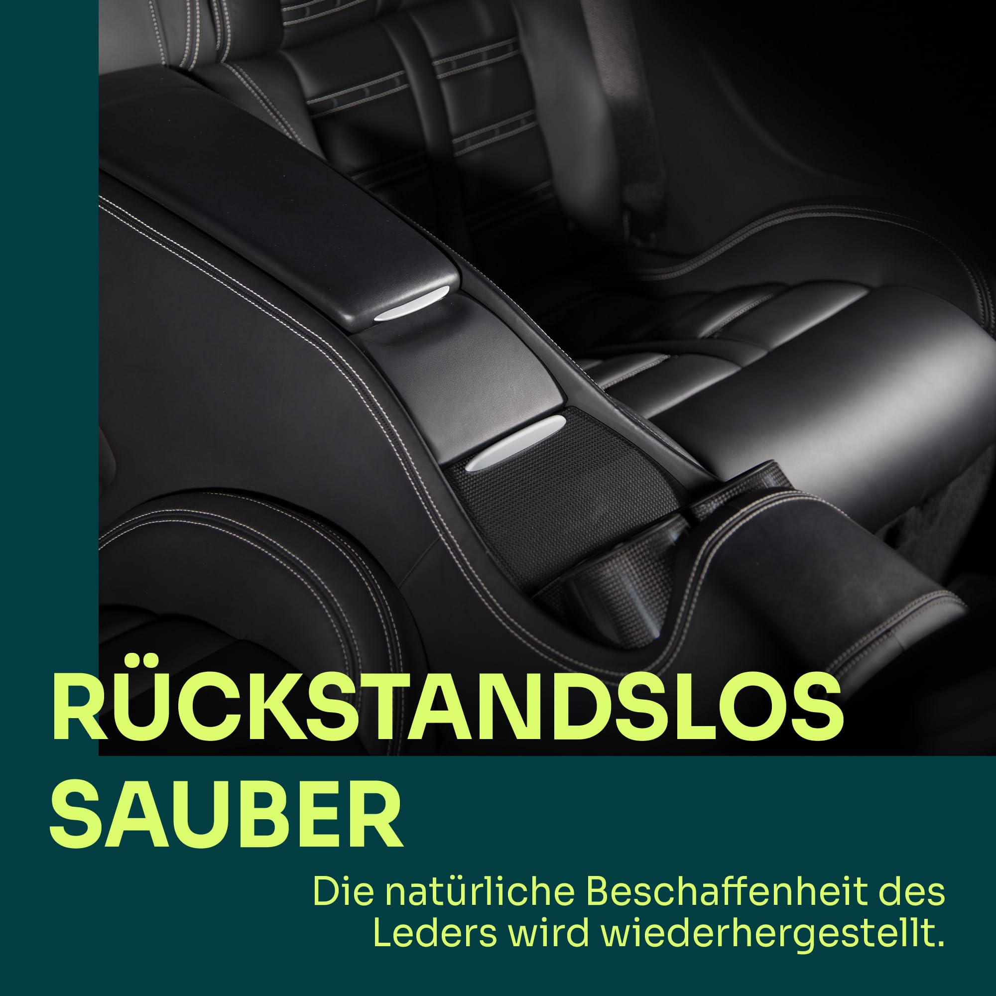 Liquid Elements Leder-Set, Leather Clean & Care 500ml + Zubehör | Sanfte Lederpflege für Auto, inkl. 5x Value Microfasertuch, Leder- & Textilbürste