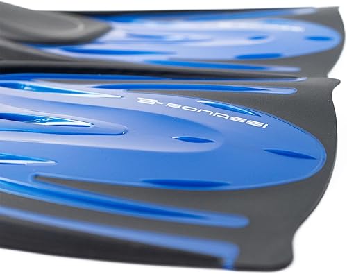 Miniatura 2 de Bonassi Aletas de tiburón para adultos, aletas cortas ajustables para esnórquel y natación