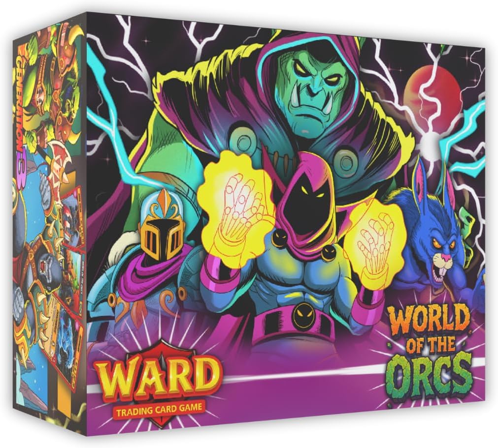 Ward TCG: World of The Orcs (Gen 3) - Booster Box (1st Edition) - 24 Sealed Booster Packs | Fantasy Trading Card Game | Dice-Rolling Creature Battles | Made in USA | Ages 8+