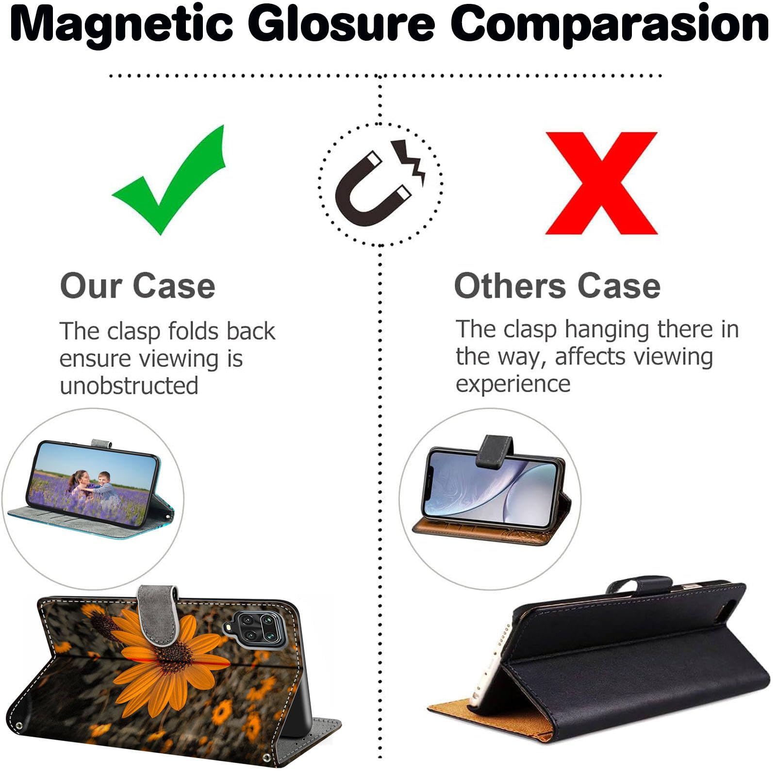 iPhone X/XS Case - Wallet Detachable Phone Case - Custodia a portafoglio rimovibile per telefono, compatibile con Magsafe, pelle di alta qualità, con porta carte magnetico e blocco RFID - STEVIE