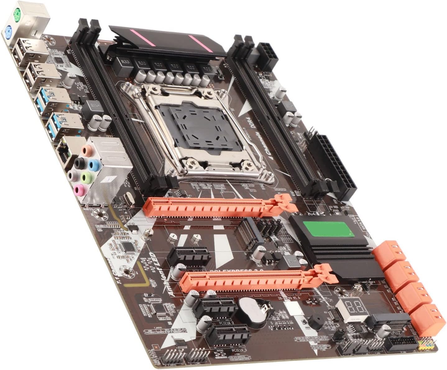 SUNGOOYUE DDR4 Motherboard, X99 Chipset LGA 2011 3 Socket with 8 and NVME M.2 Interface, for E5 V3/V4 and i7 58xx/68xx Series CPU