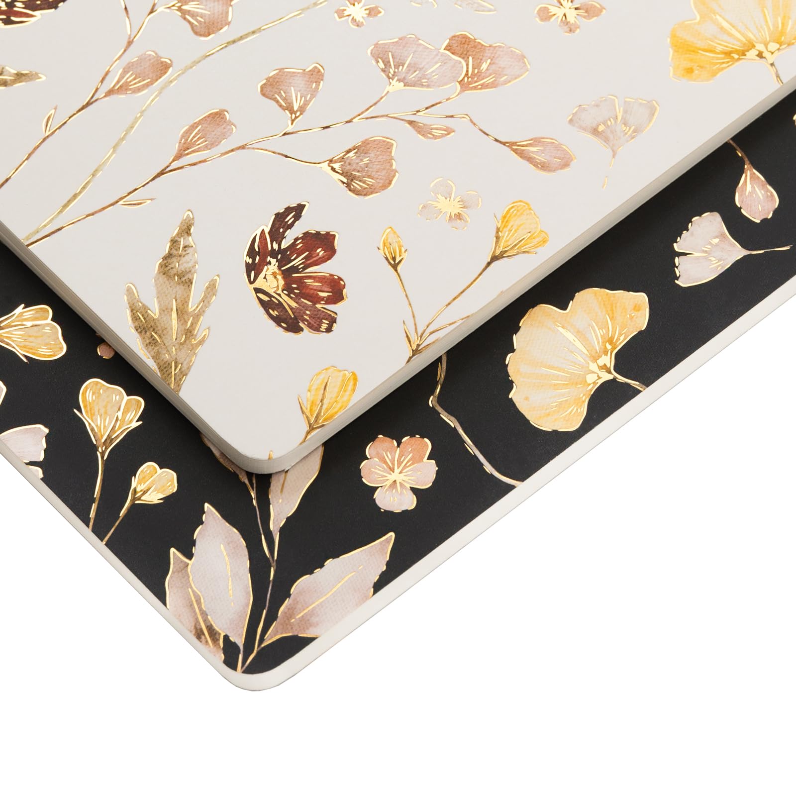 Kokonote 2 A5 Notebook Set - Jour Florale | Pack Of Notebooks A5 Dotted & Plain | Aesthetic Stationery Gifts For Women, Cute Notebook Journal, Cute Gifts Under 15 Pounds