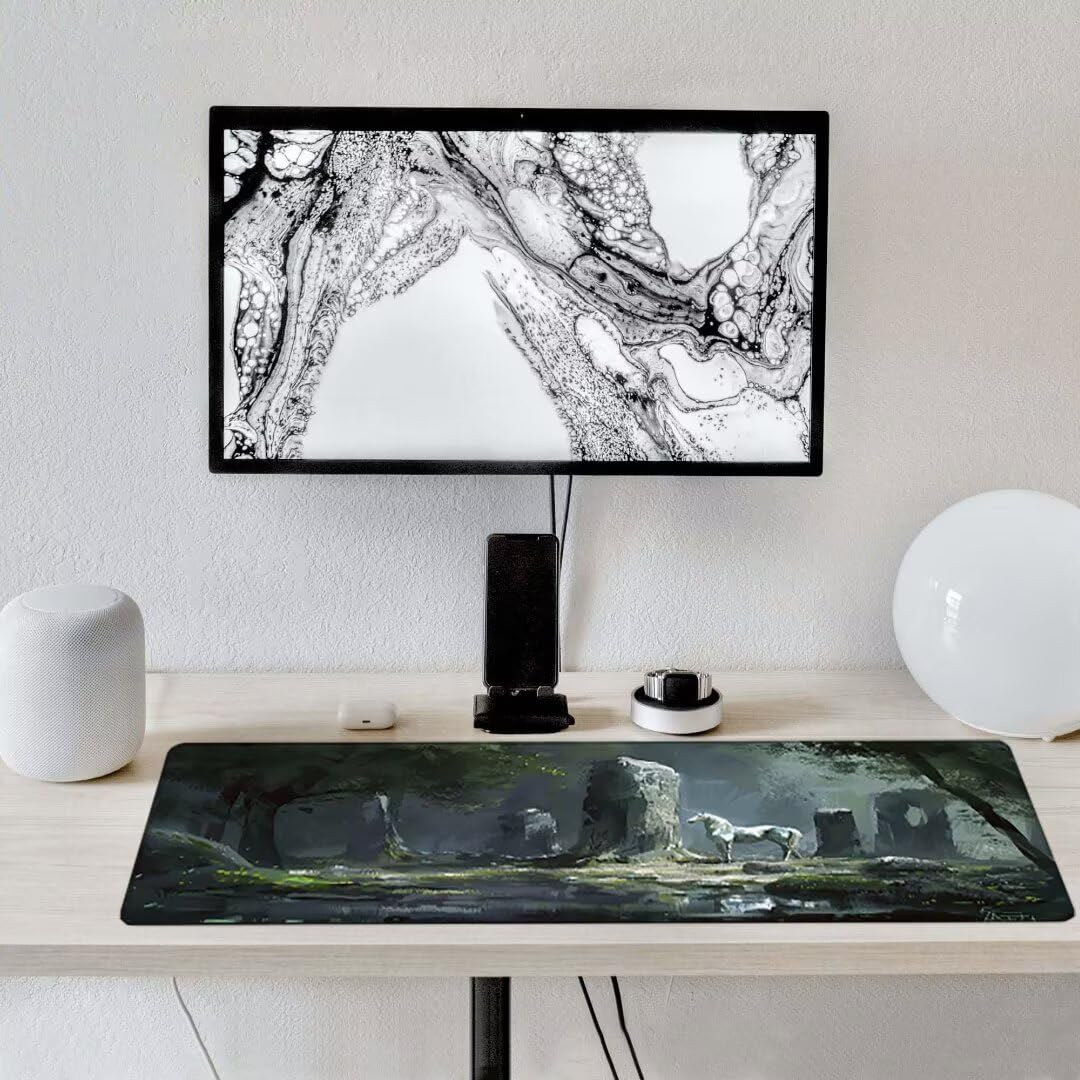 Podkładka pod mysz, podparcie nadgarstka, podkładka pod mysz z antypoślizgową gumową podstawą, ergonomiczna podkładka pod mysz do komputera, laptopa, domowego biura, kompatybilna z myszami laserowymi