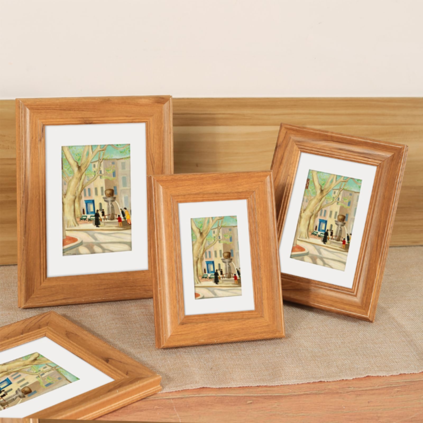 marysgift Photo Frame 4x6 Anniversary Wedding Gifts for Her Him Contemporary Wooden Picture Fram for Couples Wife Husband (Wood01,6") - Image 2