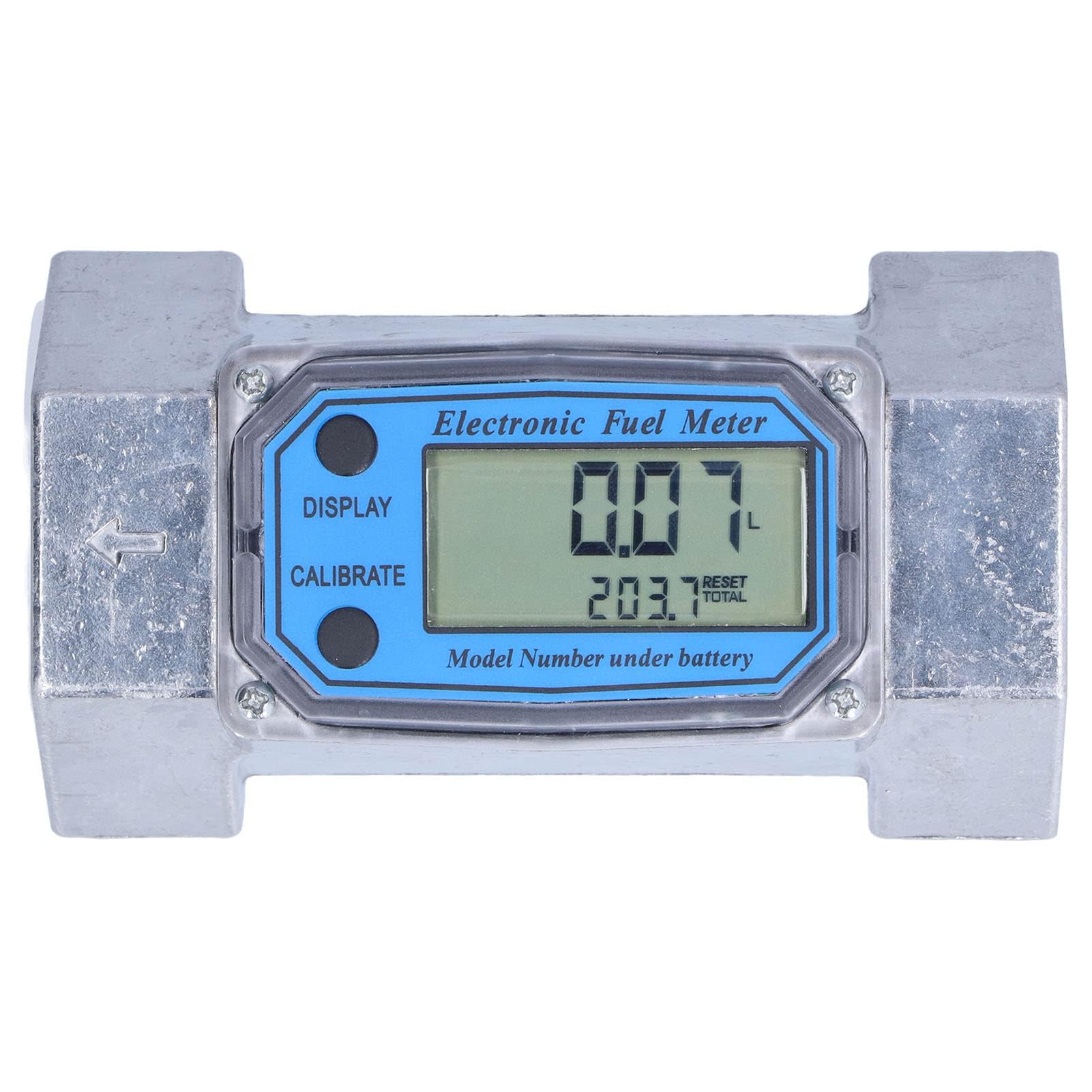 Misuratore di Portata Turbina LiebeWH - Digitale Elettronico 2in 2.3V-3.3V - Misuratore di Portata per Carburante Liquido Acqua Gasolio LLW-50 per la Medicina del Petrolio